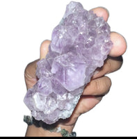 Natural raw amethyst Crystal purple chunk geode 