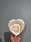 10cm Heart Shape Calcite Bowl Gift