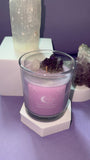 Amethyst & Clear Quartz Candle - SMILE EMPOWERMENT Amethyst & Clear Quartz Candle SMILE EMPOWERMENT SMILE EMPOWERMENT