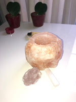 Himalayan salt - Tea Candle Holder - SMILE EMPOWERMENT Himalayan salt - Tea Candle Holder SMILE EMPOWERMENT SMILE EMPOWERMENT