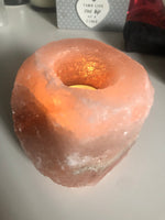 Himalayan salt - Tea Candle Holder - SMILE EMPOWERMENT Himalayan salt - Tea Candle Holder SMILE EMPOWERMENT SMILE EMPOWERMENT