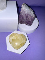 Lemon Calcite Heart - SMILE EMPOWERMENT Lemon Calcite Heart SMILE EMPOWERMENT SMILE EMPOWERMENT