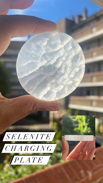 Selenite Charging Plate - SMILE EMPOWERMENT Selenite Charging Plate SMILE EMPOWERMENT SMILE EMPOWERMENT