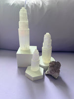 Selenite Tower ( Large) - SMILE EMPOWERMENT Selenite Tower ( Large) SMILE EMPOWERMENT SMILE EMPOWERMENT