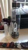 Clear Quartz Elixir Crystal Water Bottle